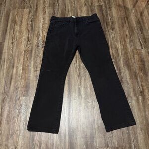 French Connection Jeans Women's 12 Black High Rise Straight Leg Classic Denim